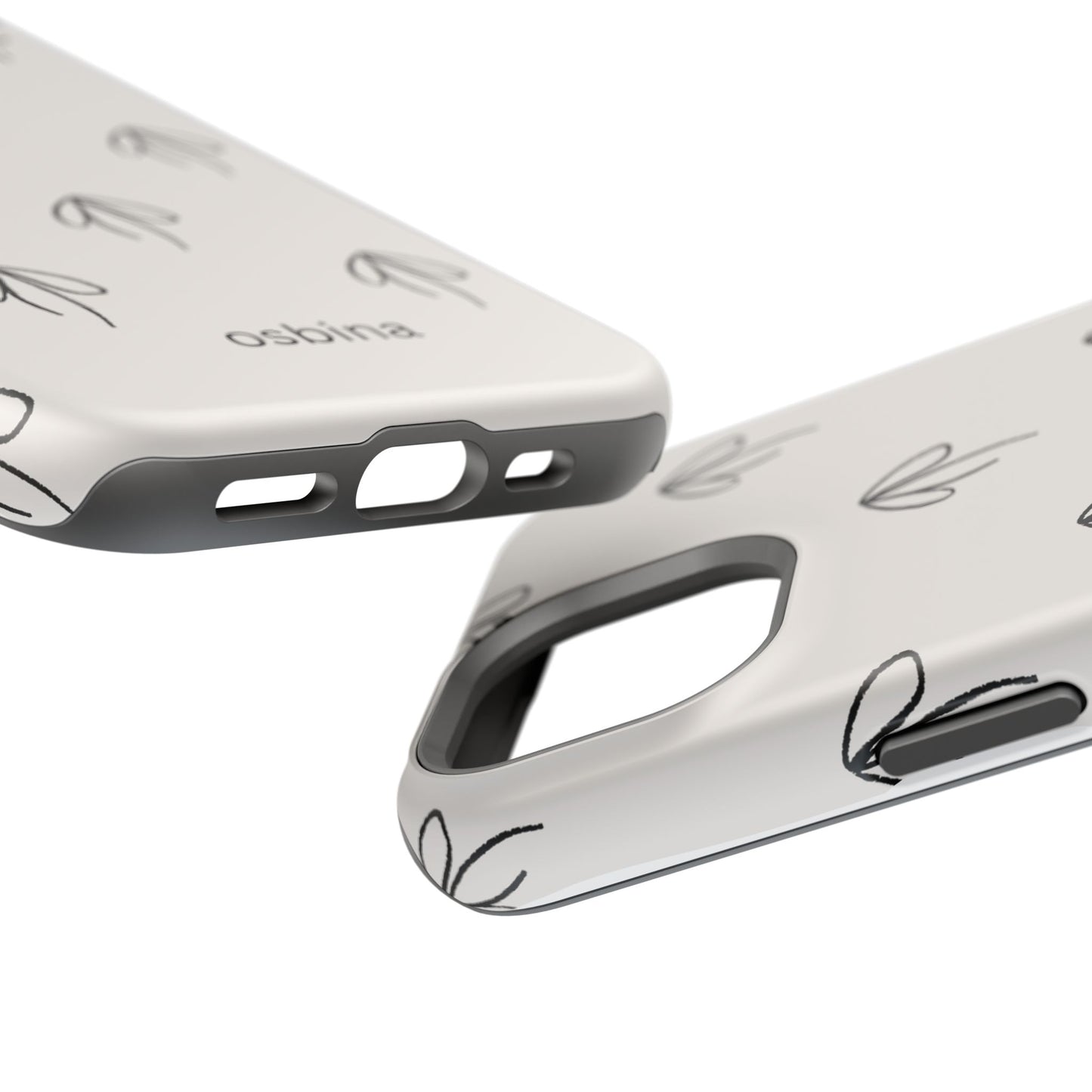 osbina | MagSafe compatible for iPhone | Linéa Flora Minimalistic Flower Phone Case | Modern Muse Collection