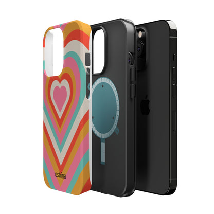 osbina | MagSafe compatible for iPhone | Heart Nouveau Phone Case | Modern Muse Collection
