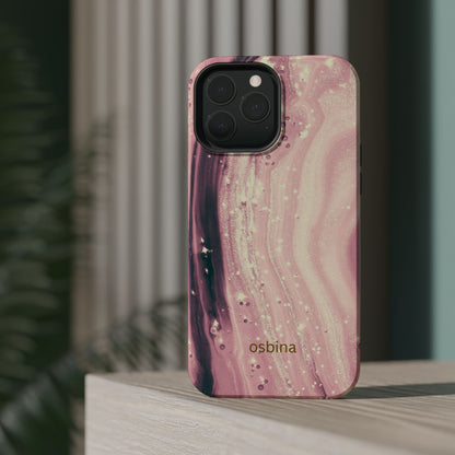 osbina | MagSafe compatible for iPhone | The Amethyst Glow Phone Case | Modern Muse Collection