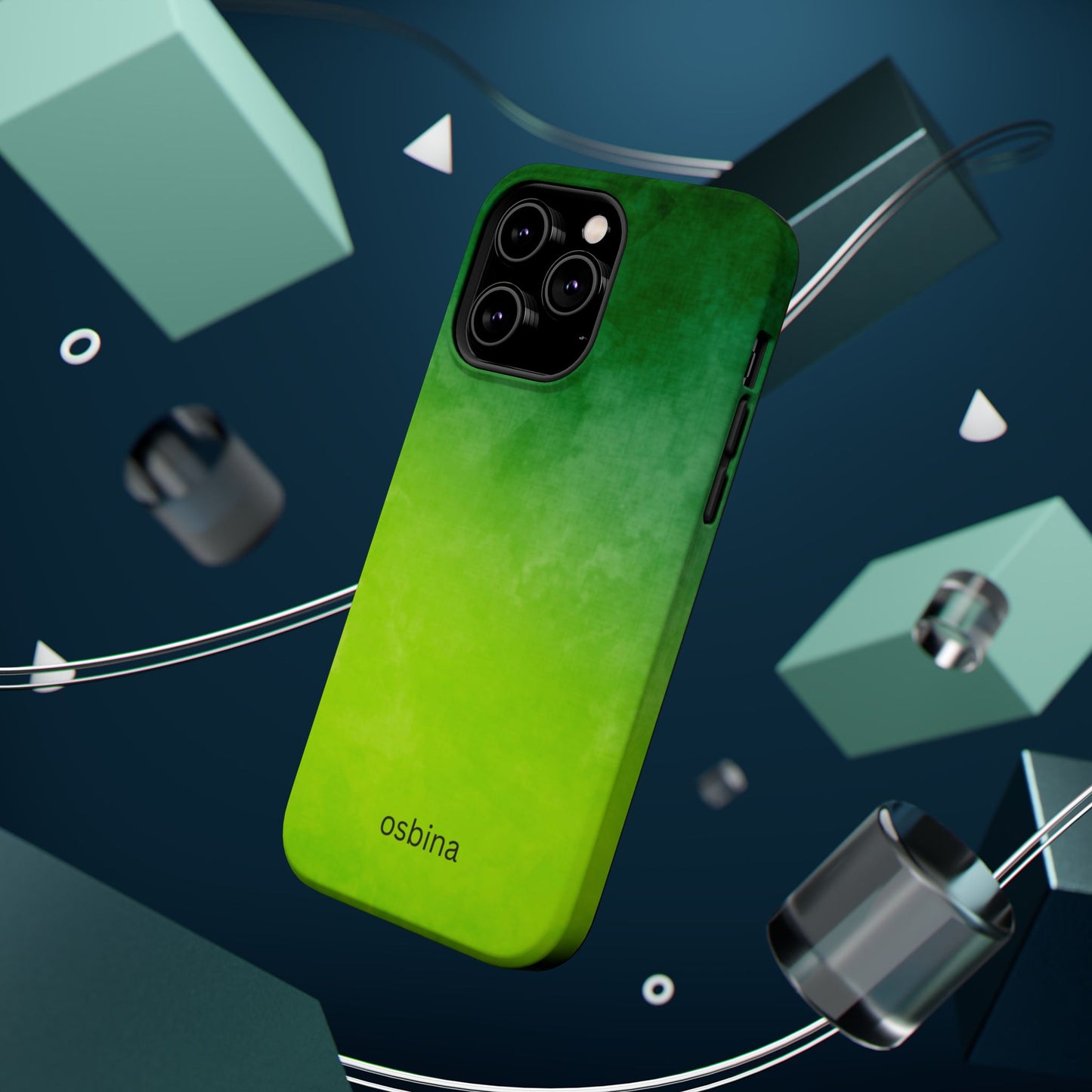 osbina | MagSafe compatible for iPhone | The Verde Glow Phone Case | Color Edit Collection