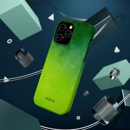 osbina | MagSafe compatible for iPhone | The Verde Glow Phone Case | Color Edit Collection