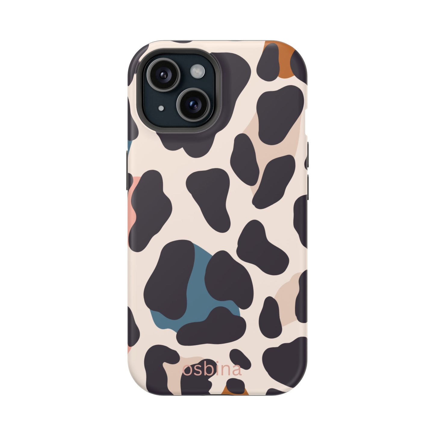 osbina | MagSafe compatible for iPhone | Leopard Luxe Color Pop Leopard Print Phone Case | Modern Muse Collection