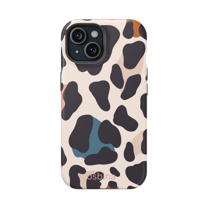 osbina | MagSafe compatible for iPhone | Leopard Luxe Color Pop Leopard Print Phone Case | Modern Muse Collection