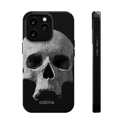 osbina | MagSafe compatible for iPhone | White Skull Phone Case | Season Collective Collection