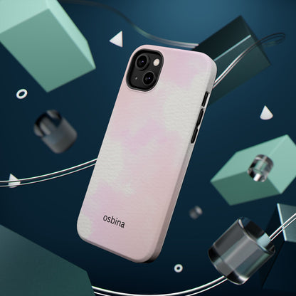 osbina | MagSafe compatible for iPhone | Pink Cotton Cloud Phone Case | Modern Muse Collection