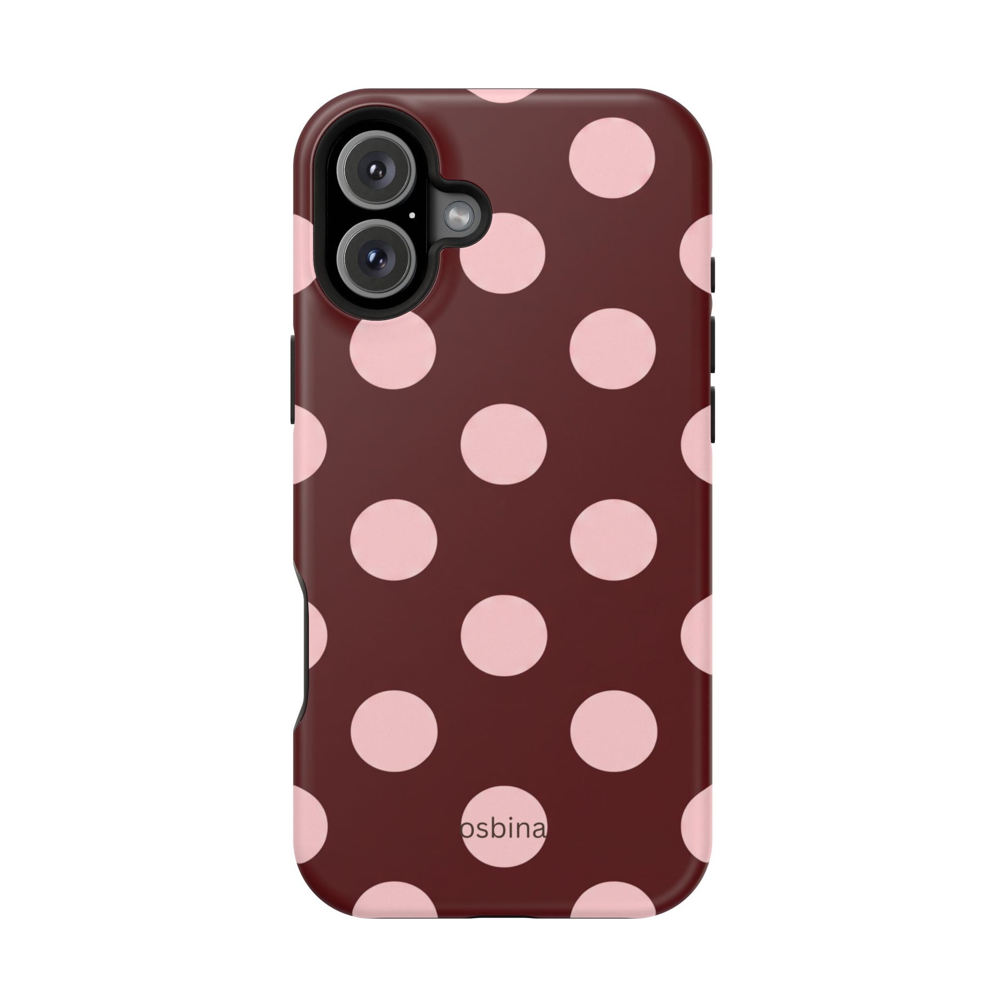 osbina | Oxblood Dot Designer Case