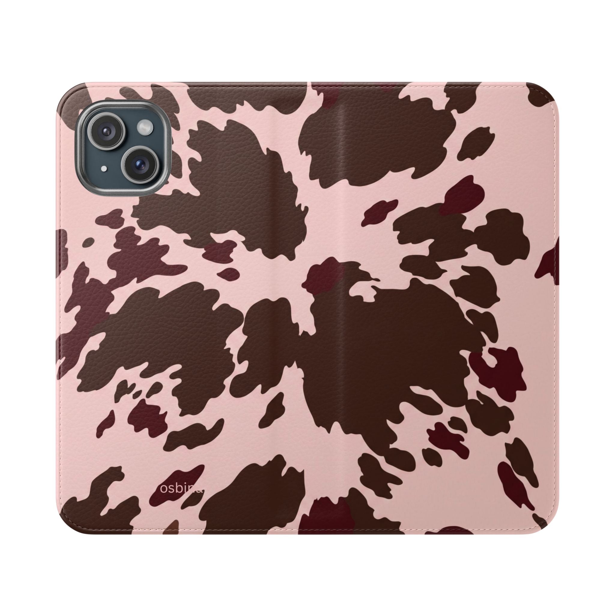 osbina | Wallet Flip Case for iPhone & Samsung | Chocolate Cowhide