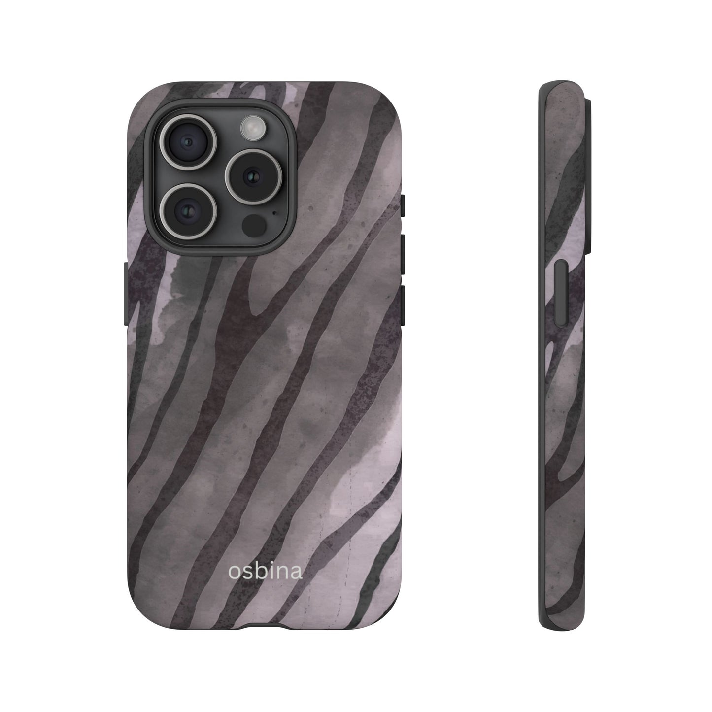 osbina | Stripes on Point — The Muted Gray + Black Tiger Case | The Season Collective