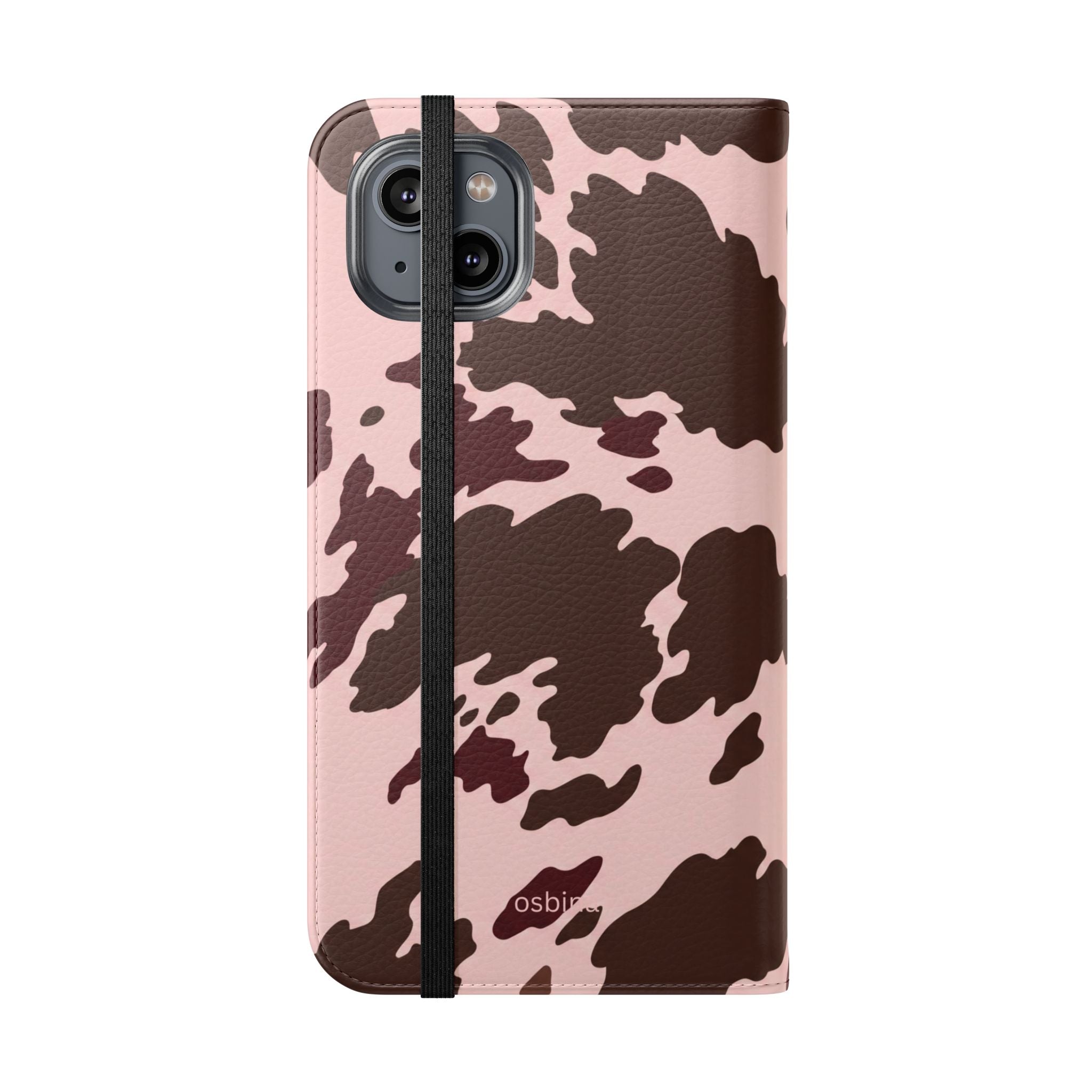 osbina | Wallet Flip Case for iPhone & Samsung | Chocolate Cowhide