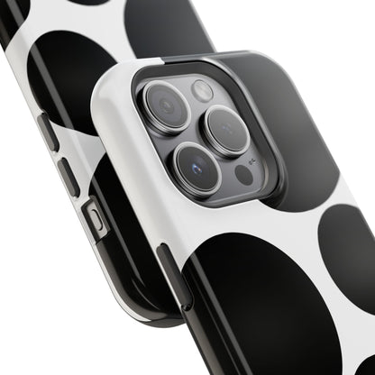 osbina | MagSafe compatible for iPhone | The Noir Bubbles Phone Case | Modern Muse Collection
