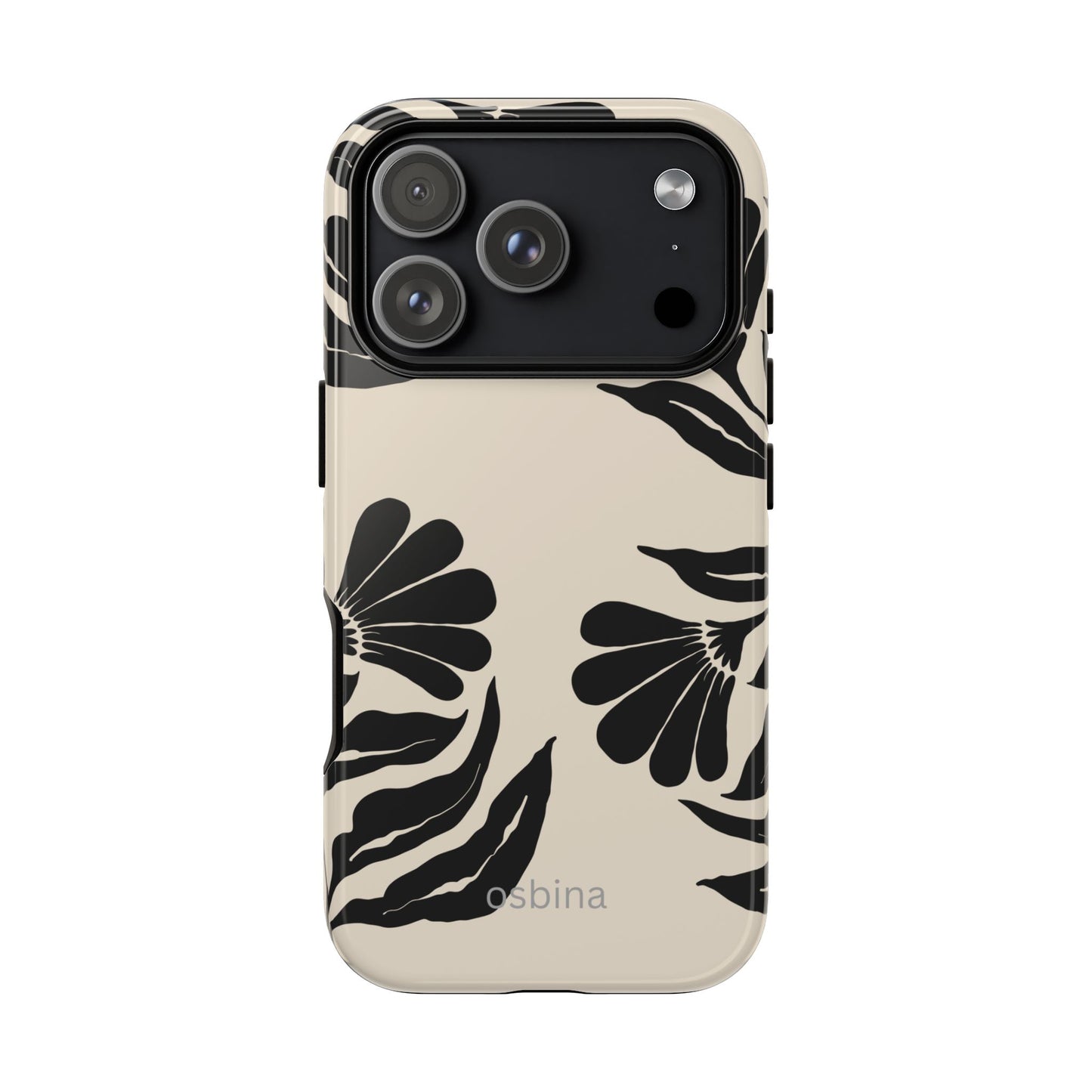 osbina | Obsidian Bloom Flower Phone Case | Modern Muse Collection