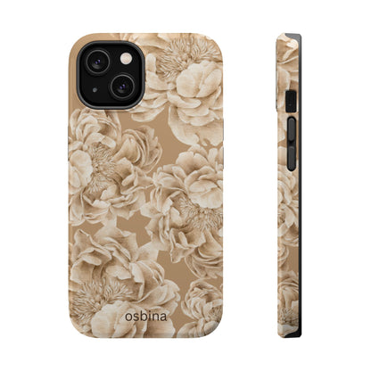 osbina | MagSafe for iPhone | Peony Latte Designer Case
