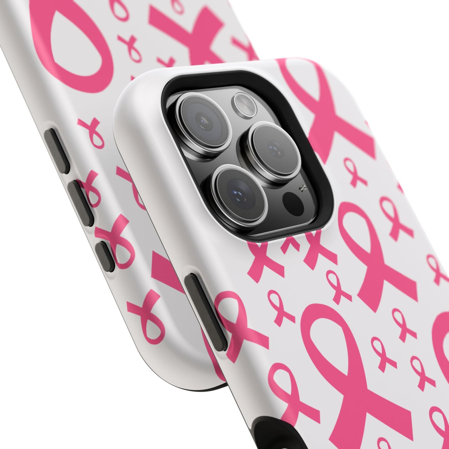 osbina |  MagSafe compatible for iPhone | Limited Edition Strength in Ribbons Case in Light Pink + Soft Pink + Hot Pink | The Pink October Collection | Inspired By