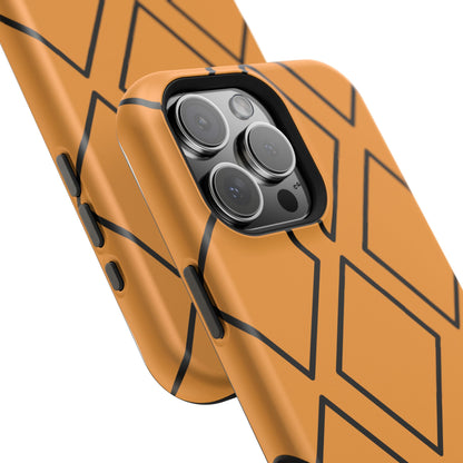 osbina | MagSafe Compatible for iPhone | Diamonds Are Your Phone’s Best Friend — The Orange + Black Diamond Case | The Season Collective