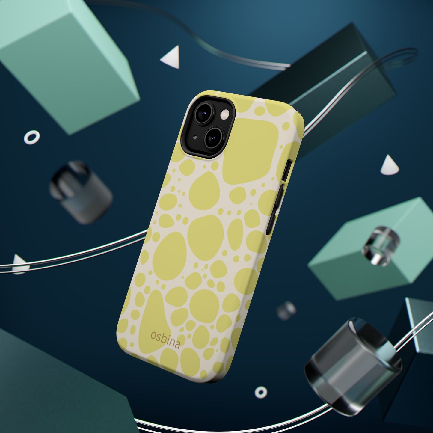 osbina | MagSafe compatible for iPhone | The Chartreuse Mirage Phone Case | Color Edit Collection