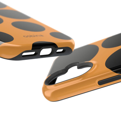 osbina | MagSafe Compatible for iPhone | The Bubble Statement Case in Orange + Black | The Season Collective