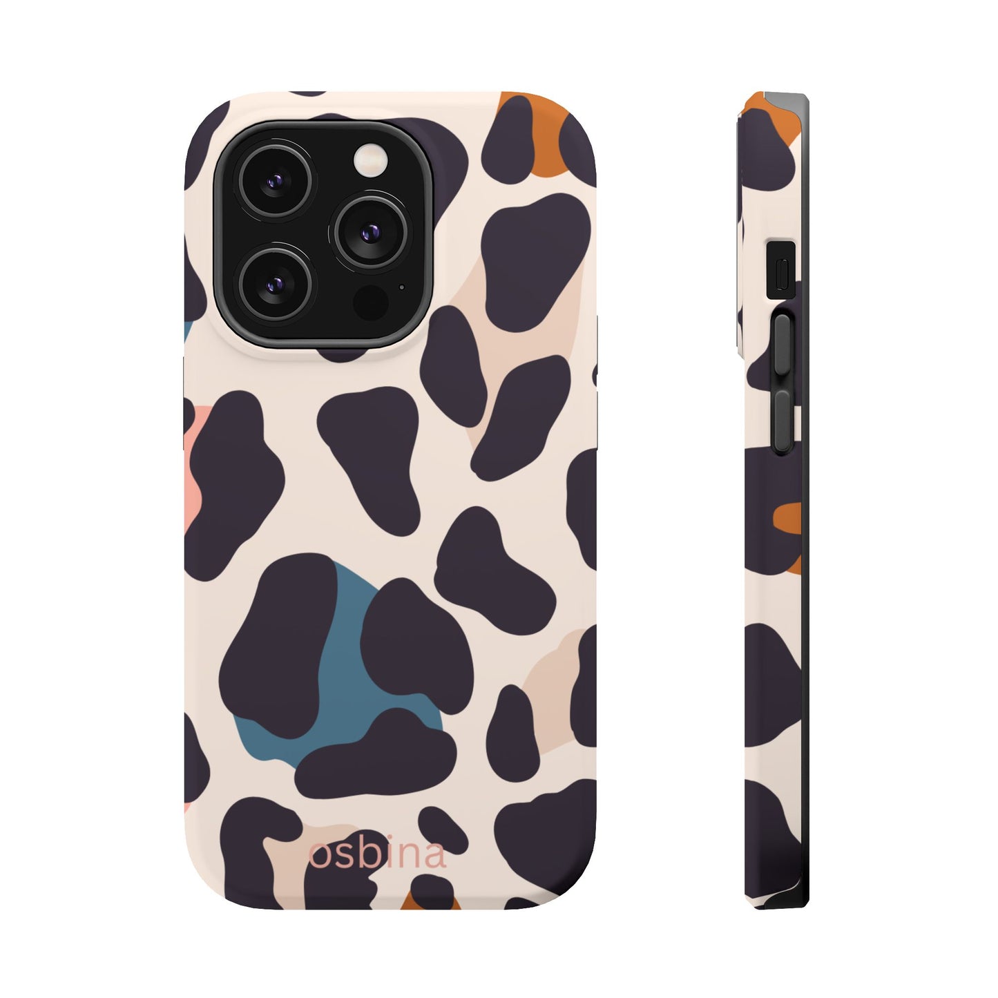 osbina | MagSafe compatible for iPhone | Leopard Luxe Color Pop Leopard Print Phone Case | Modern Muse Collection