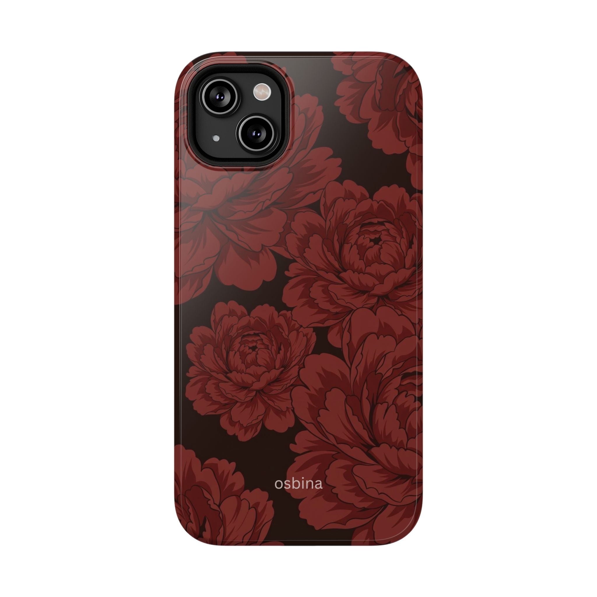 osbina | Oxblood Peony Designer Case