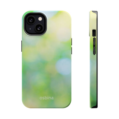 osbina | MagSafe compatible for iPhone | The Veridian Orbs Phone Case | Color Edit Collection