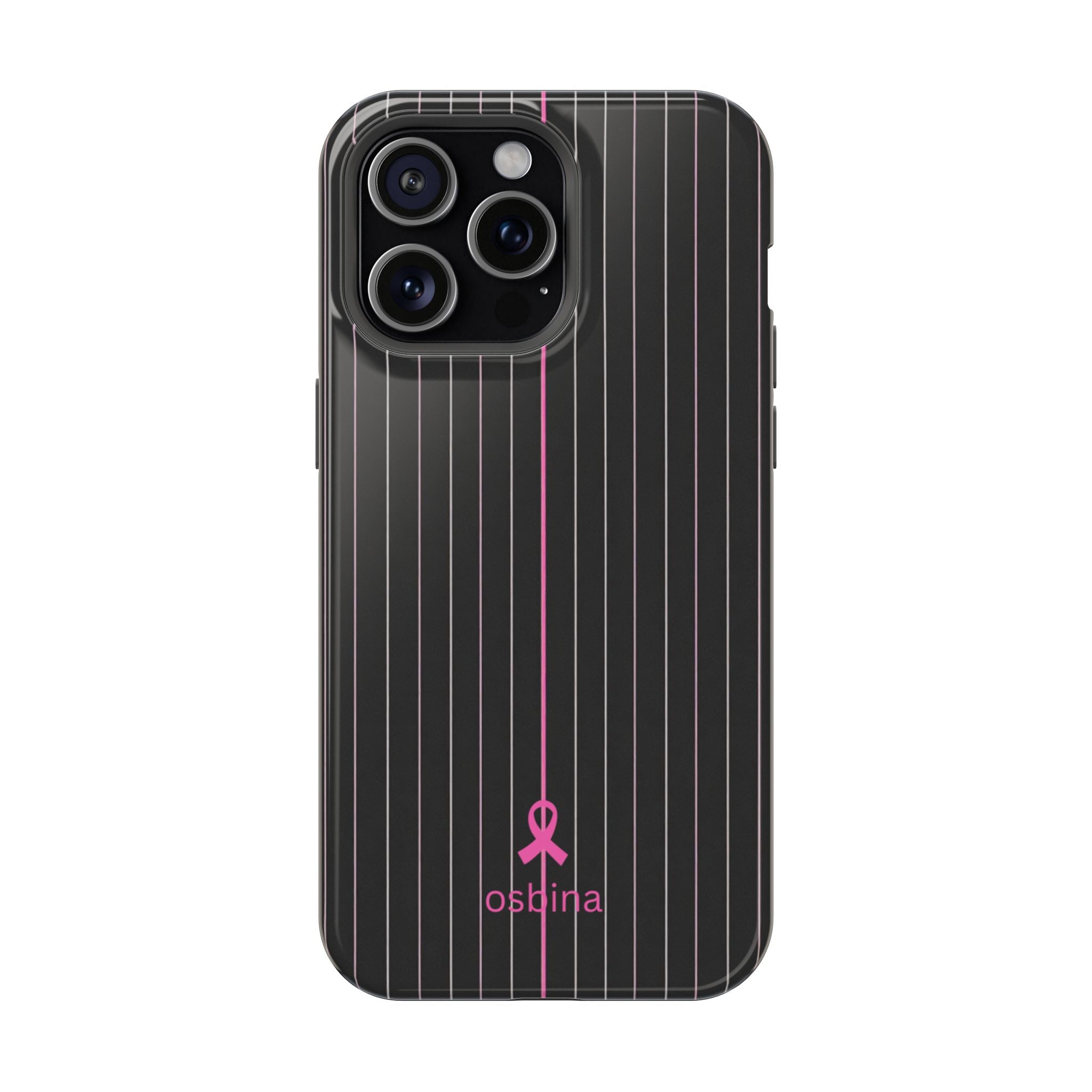 YAYOU MagSafe for iPhone | The Pink Pinstripe Designer Case | osbina