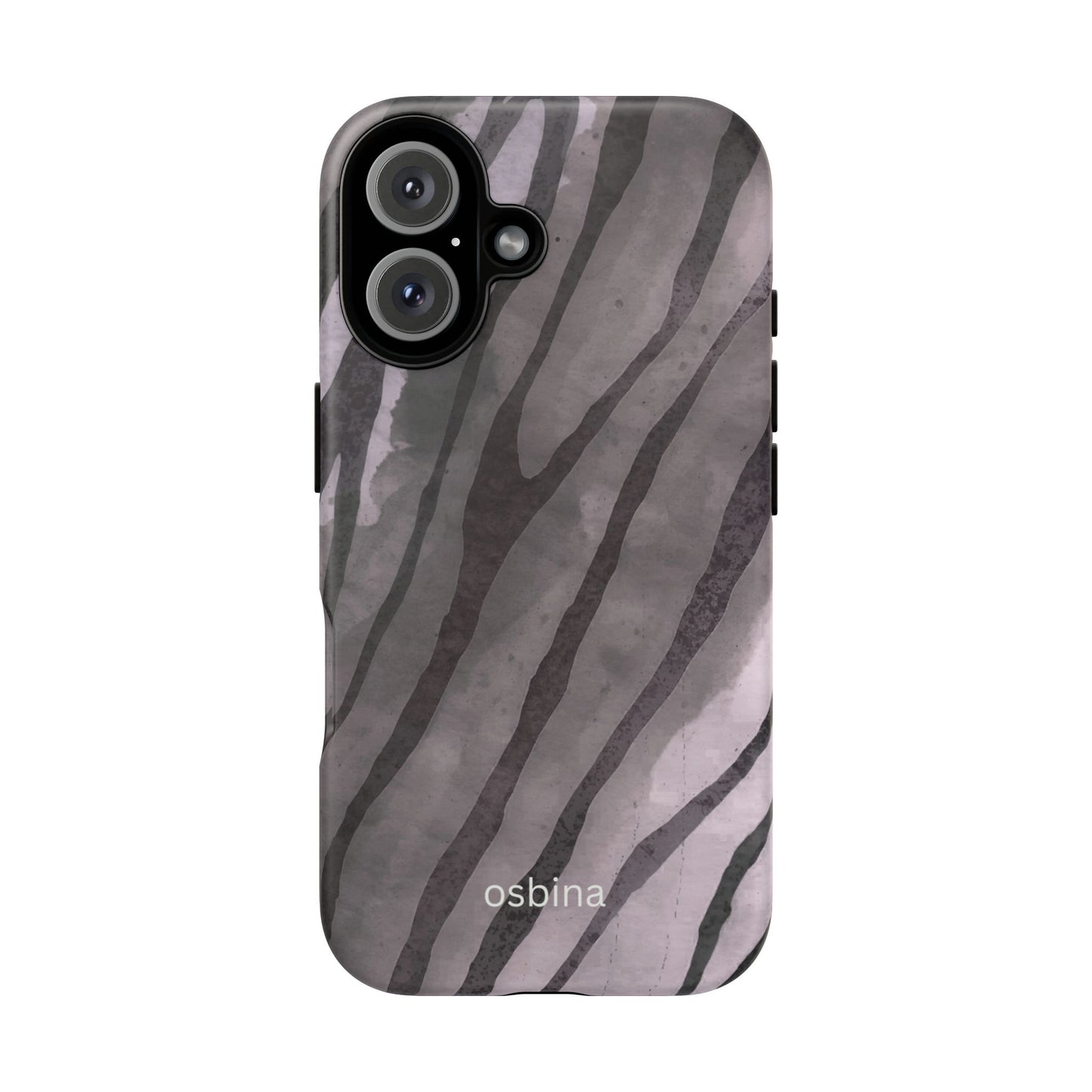 osbina | Stripes on Point — The Muted Gray + Black Tiger Case | The Season Collective