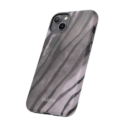 osbina | Stripes on Point — The Muted Gray + Black Tiger Case | The Season Collective