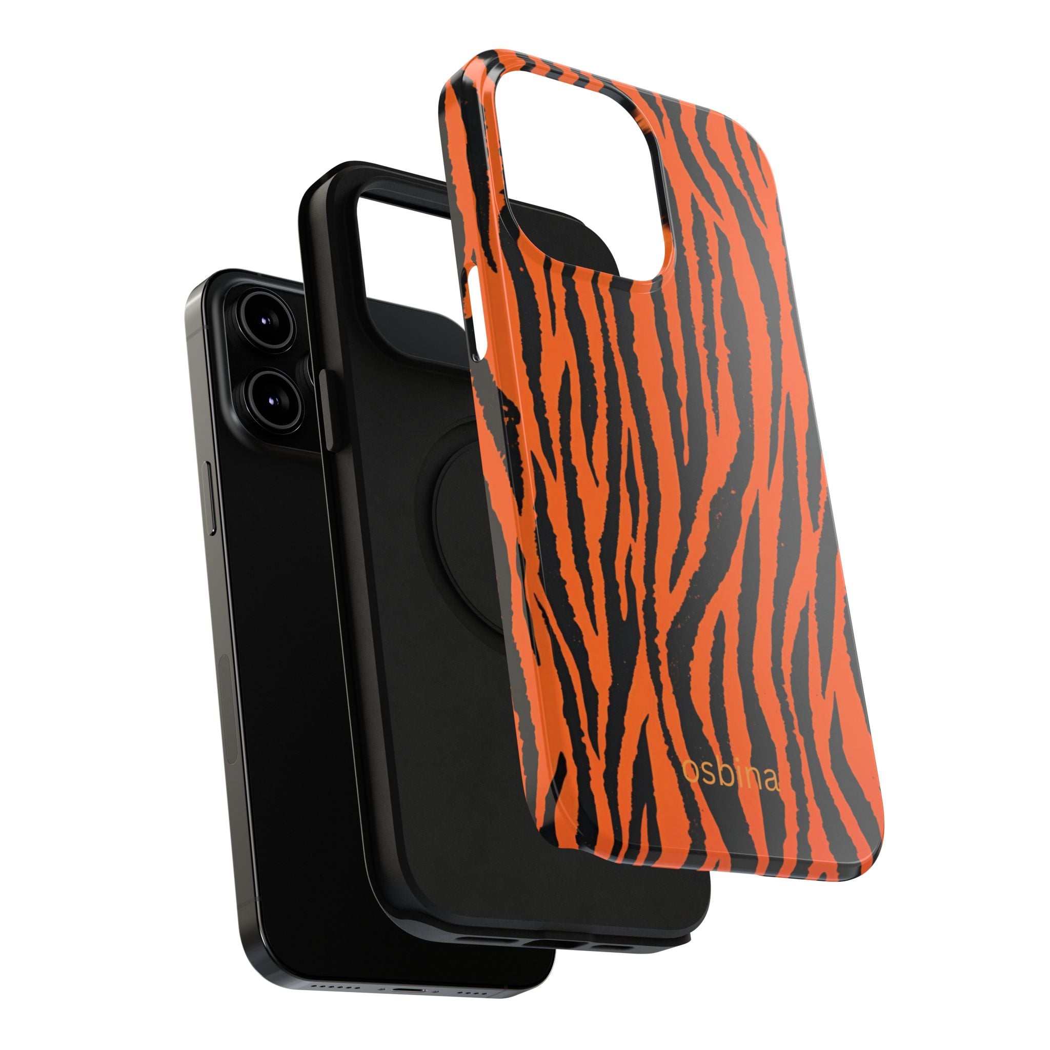osbina | Tiger, But Make It Chic — The Bengal Stripe Case in Orange + Black | The Season Collective