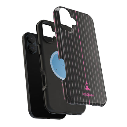 YAYOU The Pink Pinstripe Designer Case | osbina