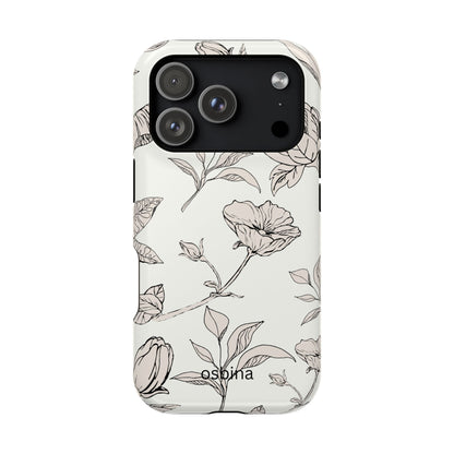 osbina | MagSafe compatible for iPhone | Silhouette Bloom Phone Case | Modern Muse Collection