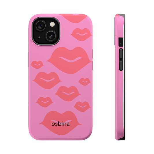 osbina | MagSafe compatible for iPhone | Besos Hot Lips Phone Case | Modern Muse Collection