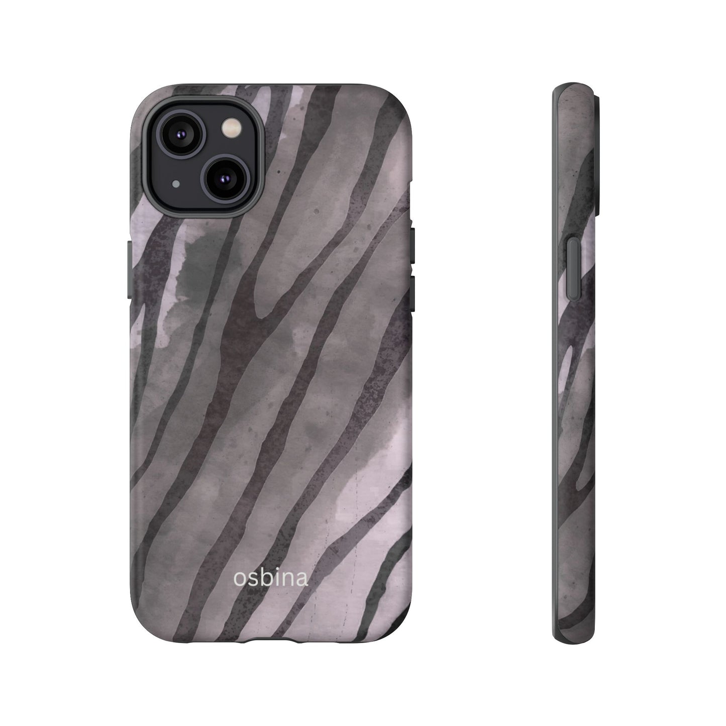 osbina | Stripes on Point — The Muted Gray + Black Tiger Case | The Season Collective