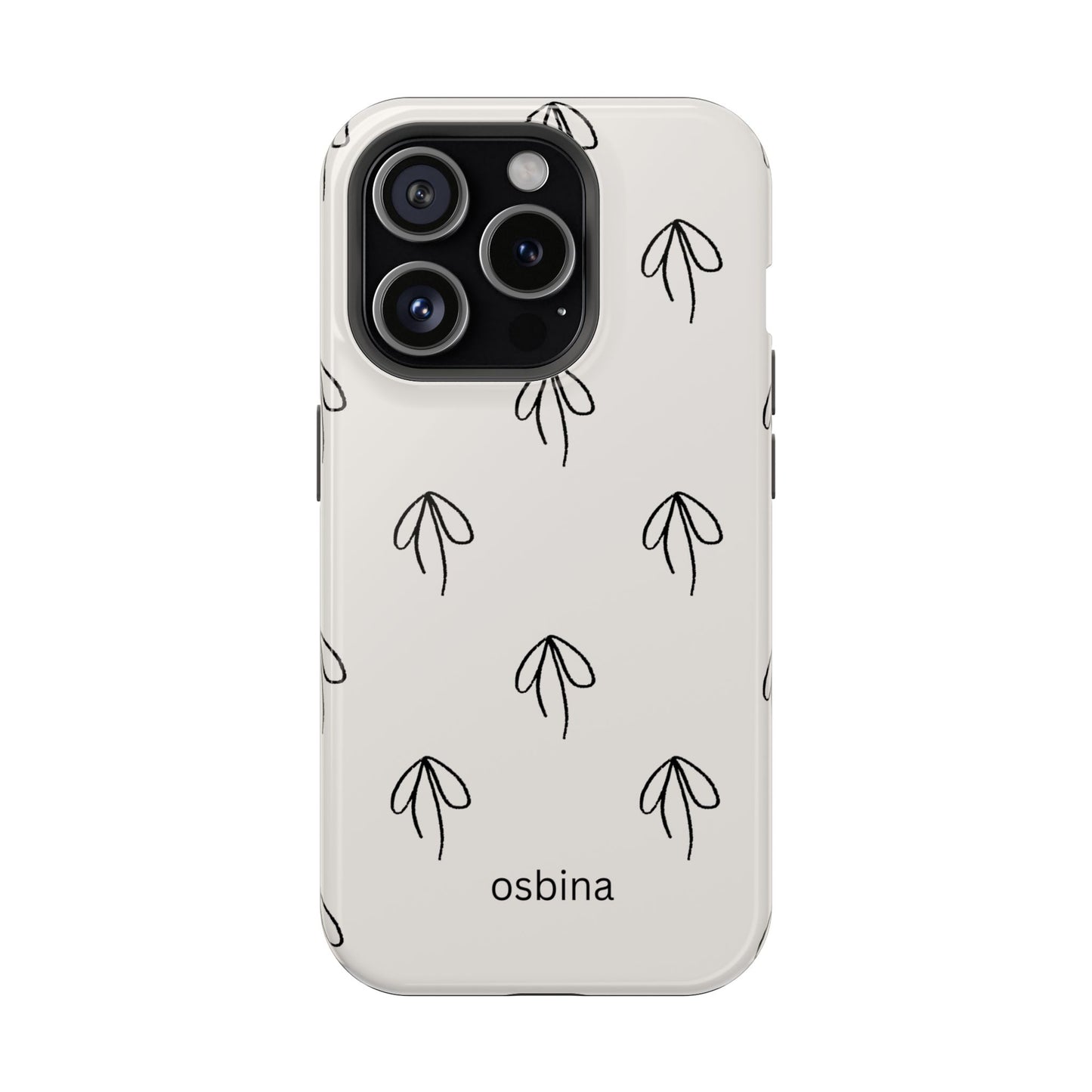 osbina | MagSafe compatible for iPhone | Linéa Flora Minimalistic Flower Phone Case | Modern Muse Collection