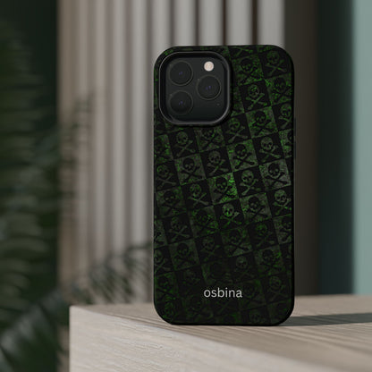 osbina | MagSafe compatible for iPhone | Skull & Crossbones Phone Case | Season Collective Collection