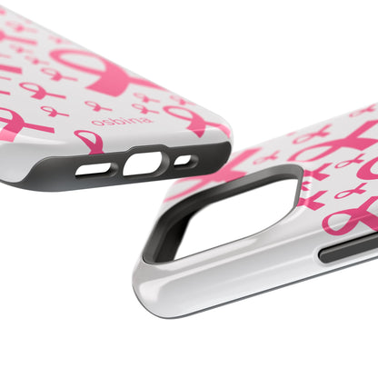 osbina |  MagSafe compatible for iPhone | Limited Edition Strength in Ribbons Case in Light Pink + Soft Pink + Hot Pink | The Pink October Collection | Inspired By