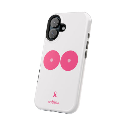 osbina |  MagSafe compatible for iPhone | Limited Edition The Check Your Tatas Case in Light Pink + Soft Pink + Hot Pink | The Pink October Collection | Inspired By