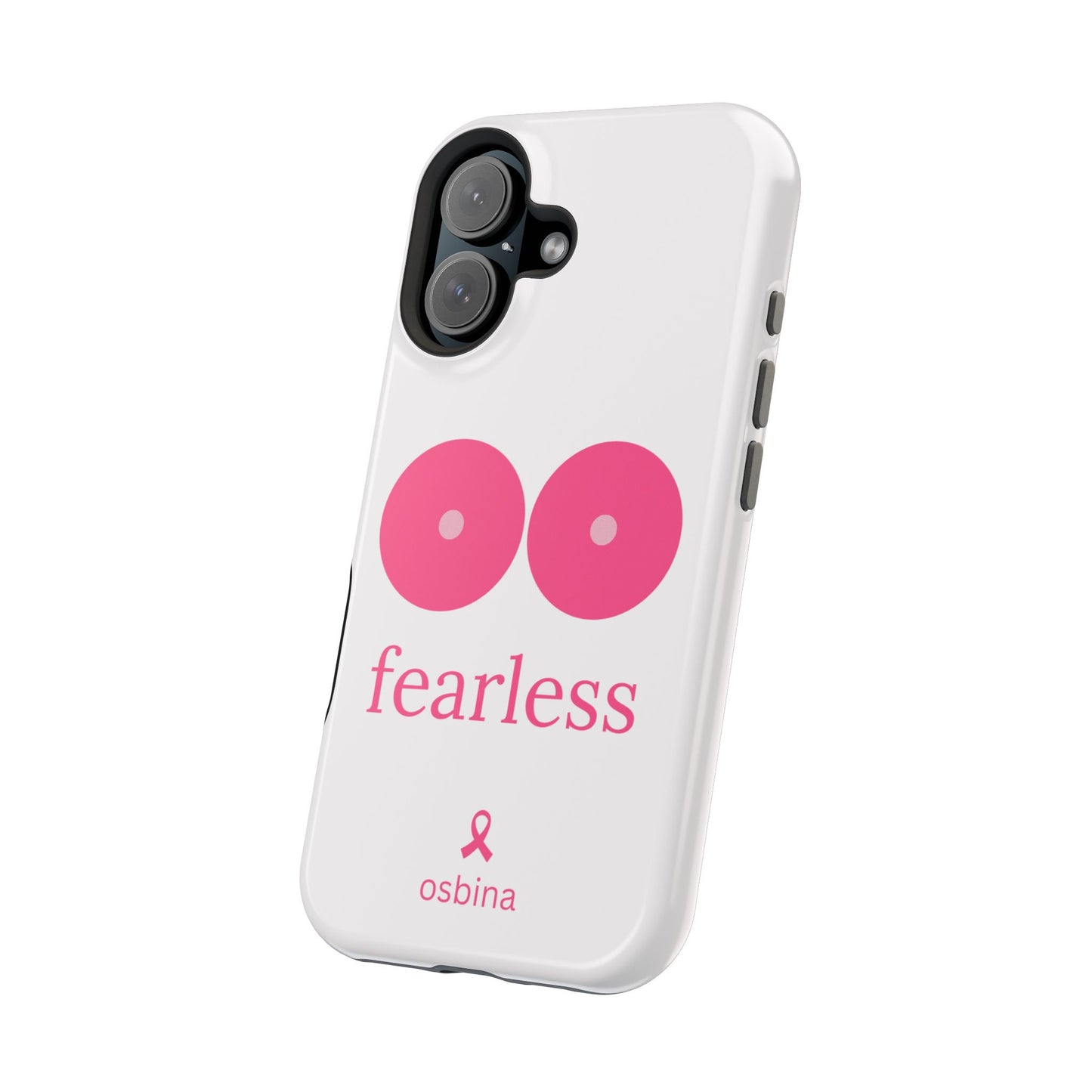 osbina |  MagSafe compatible for iPhone | Limited Edition The Fearless Tatas Case in Light Pink + Soft Pink + Hot Pink | The Pink October Collection | Inspired By