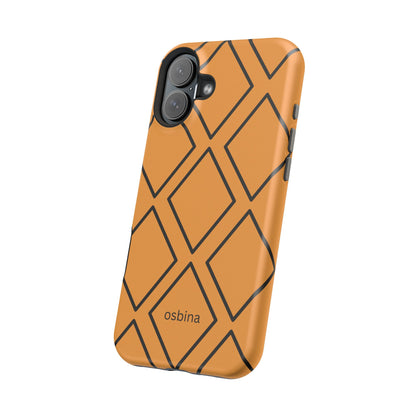 osbina | MagSafe Compatible for iPhone | Diamonds Are Your Phone’s Best Friend — The Orange + Black Diamond Case | The Season Collective