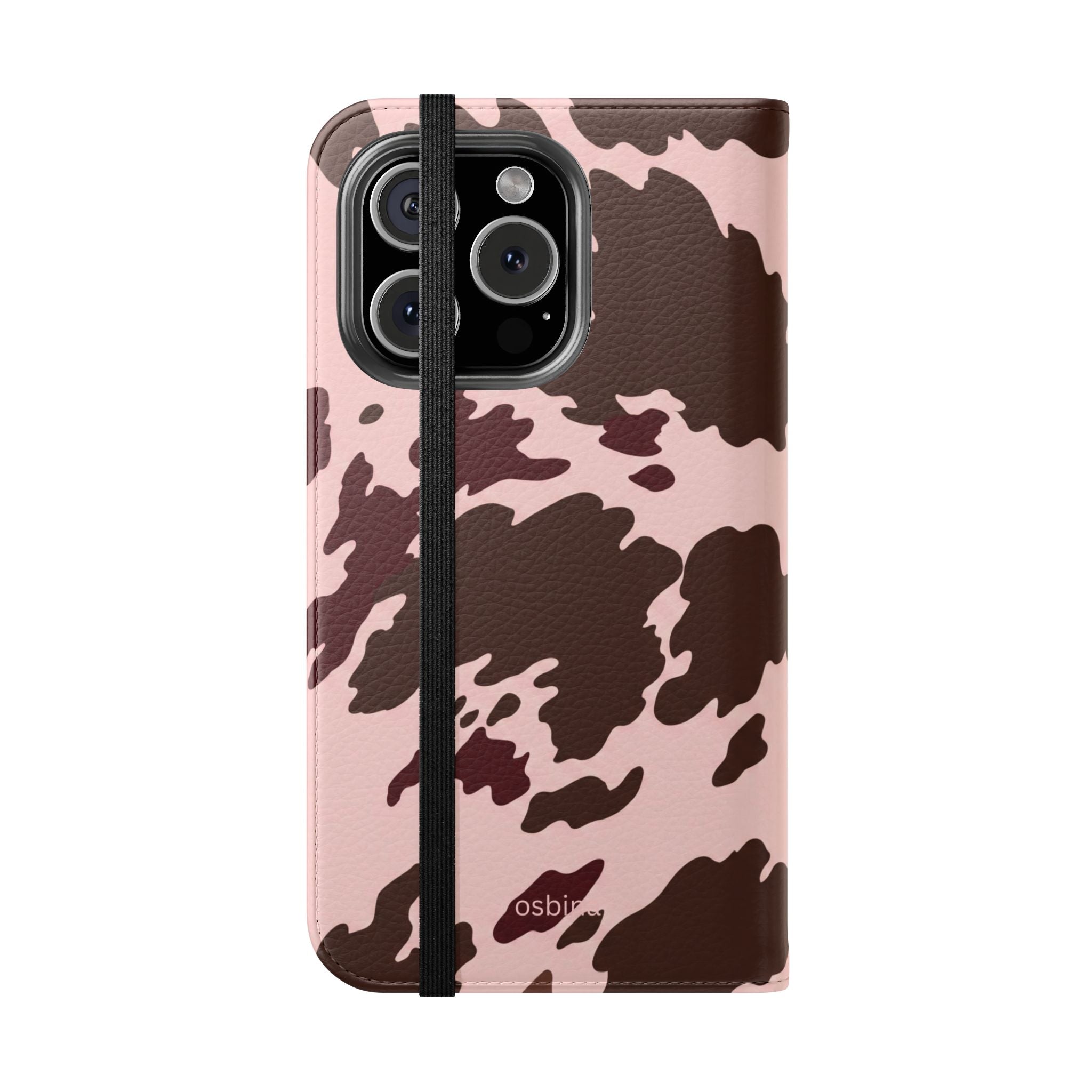 osbina | Wallet Flip Case for iPhone & Samsung | Chocolate Cowhide