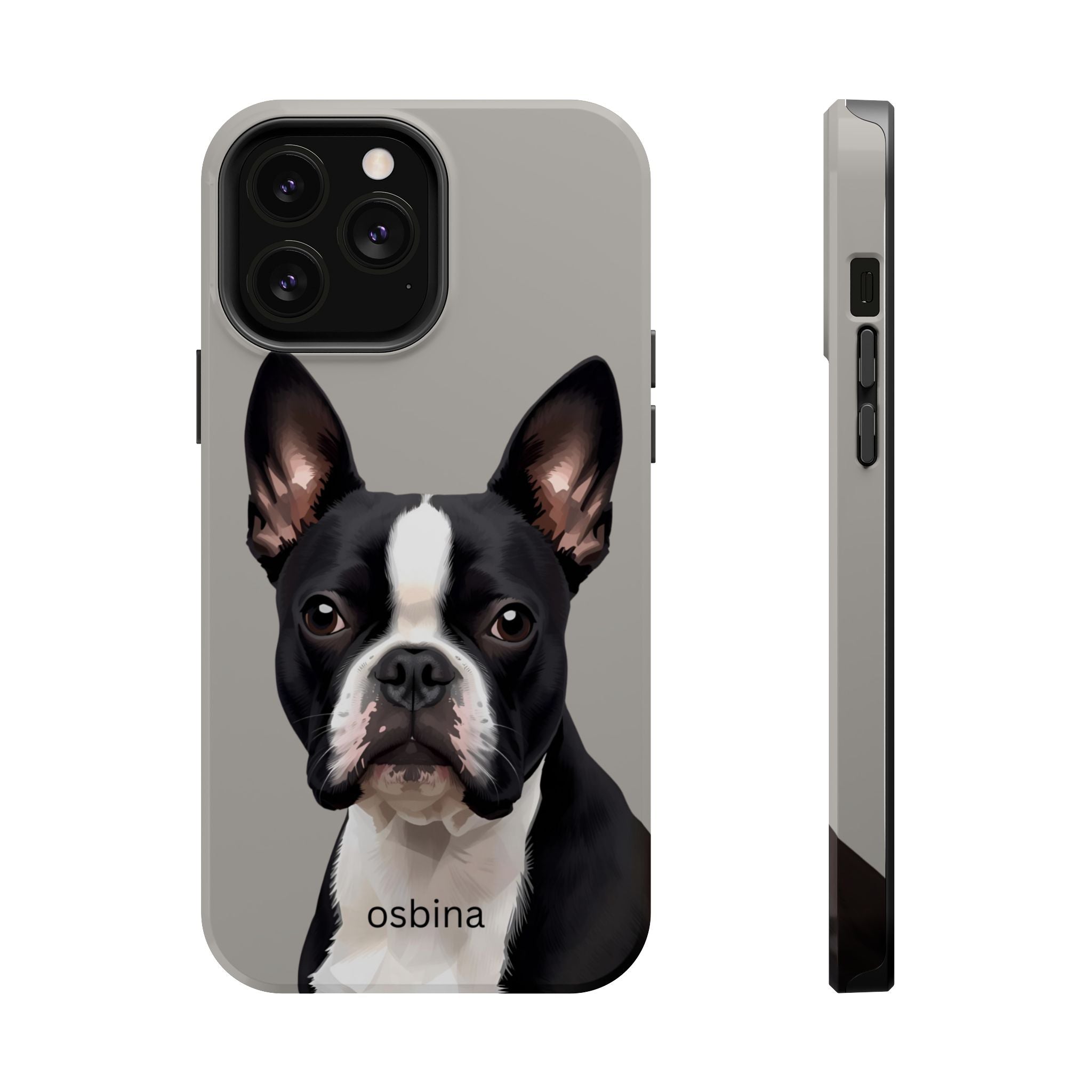 osbina | MagSafe for iPhone | The Boston Terrier Designer Case