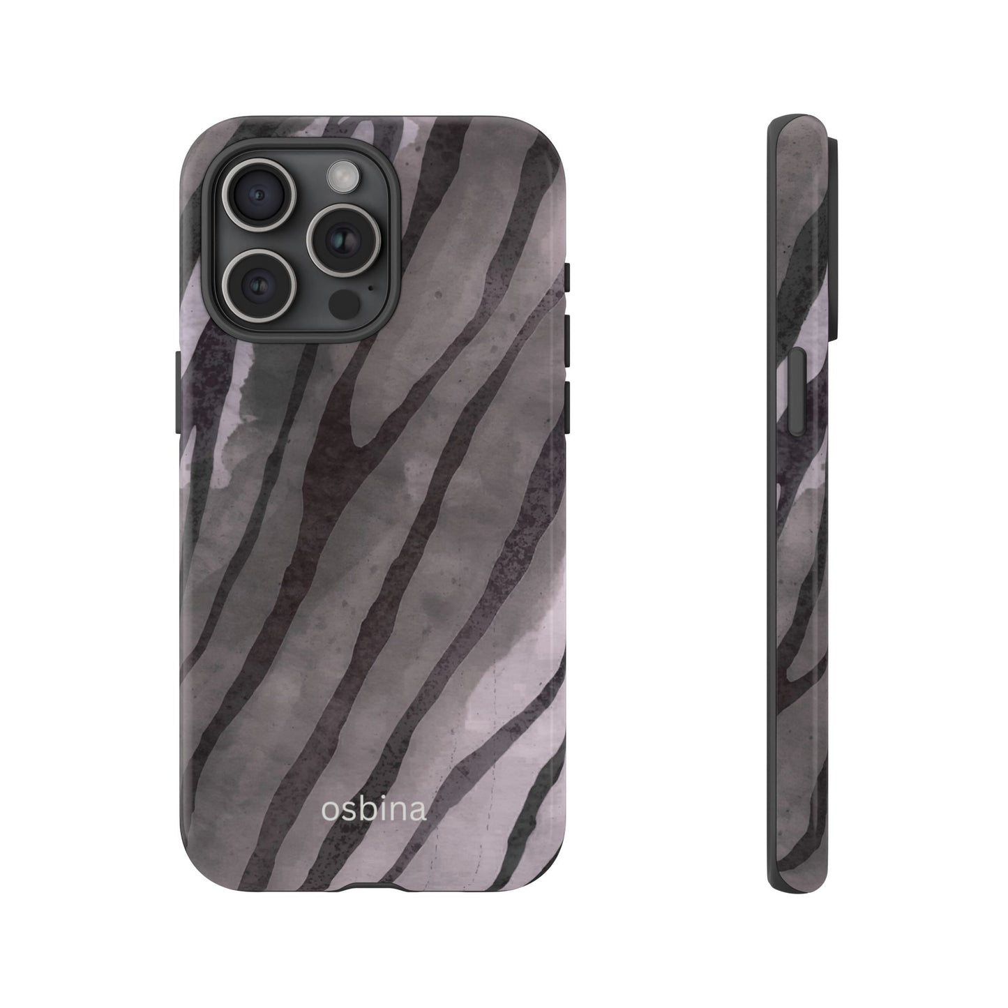 osbina | Stripes on Point — The Muted Gray + Black Tiger Case | The Season Collective