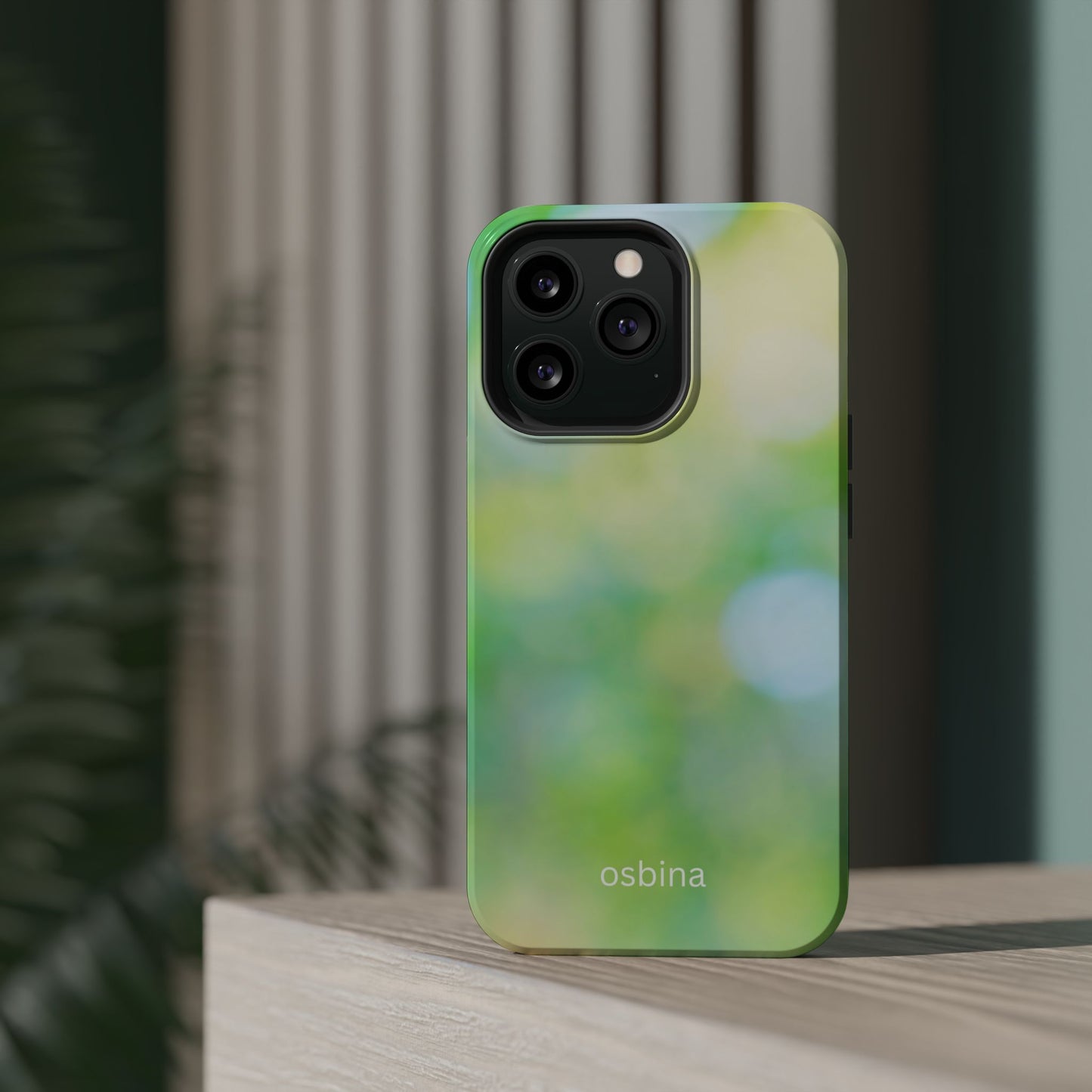 osbina | MagSafe compatible for iPhone | The Veridian Orbs Phone Case | Color Edit Collection