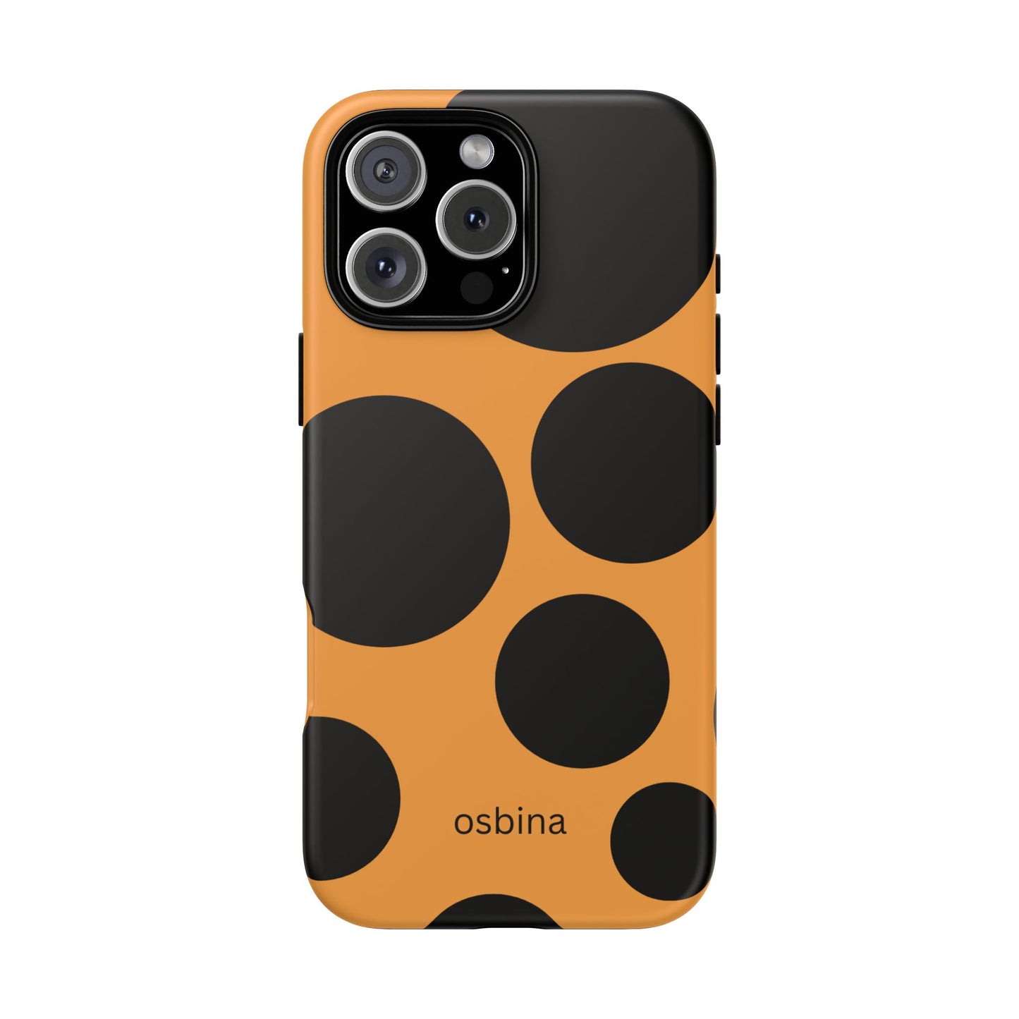 osbina | The Bubble Statement Case in Orange + Black | The Season Collective
