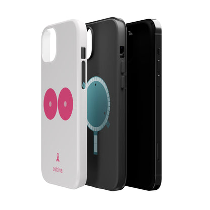 osbina |  MagSafe compatible for iPhone | Limited Edition The Check Your Tatas Case in Light Pink + Soft Pink + Hot Pink | The Pink October Collection | Inspired By