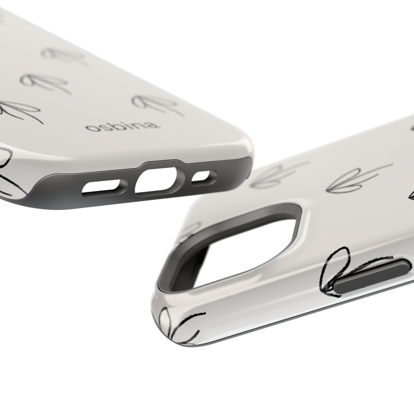 osbina | MagSafe compatible for iPhone | Linéa Flora Minimalistic Flower Phone Case | Modern Muse Collection