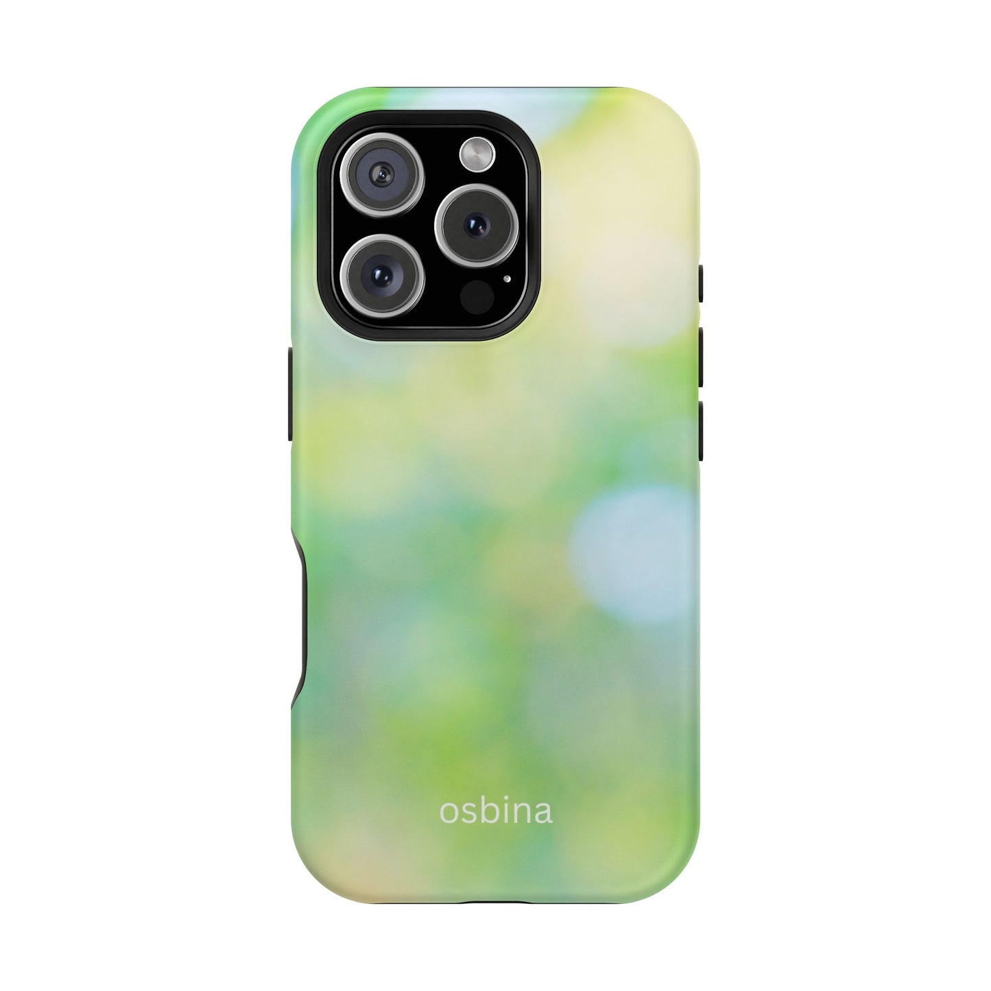 osbina | MagSafe compatible for iPhone | The Veridian Orbs Phone Case | Color Edit Collection