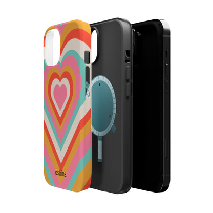 osbina | MagSafe compatible for iPhone | Heart Nouveau Phone Case | Modern Muse Collection