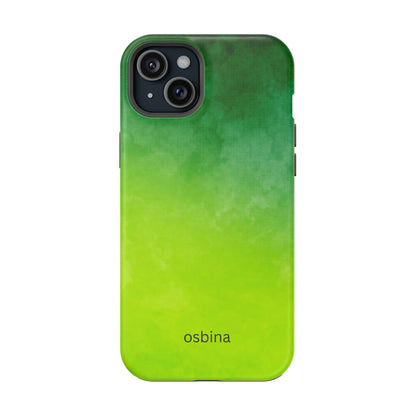 osbina | MagSafe compatible for iPhone | The Verde Glow Phone Case | Color Edit Collection