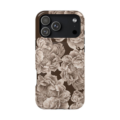 osbina | MagSafe for iPhone | Peony Espresso Designer Case
