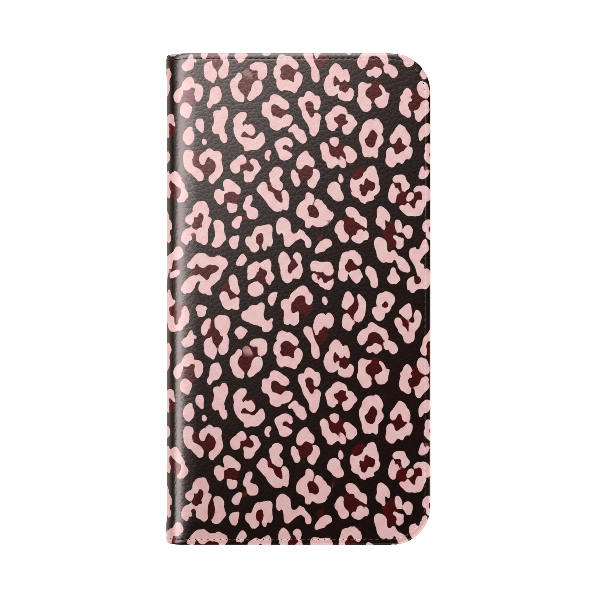 osbina | Wallet Flip Case for iPhone & Samsung | Chocolate Pink Leopard