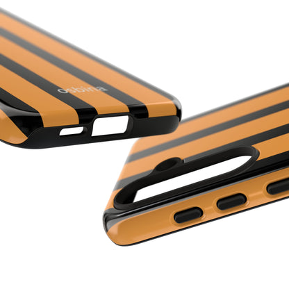 osbina | The Statement Stripe Case in Black + Orange | The Season Collective